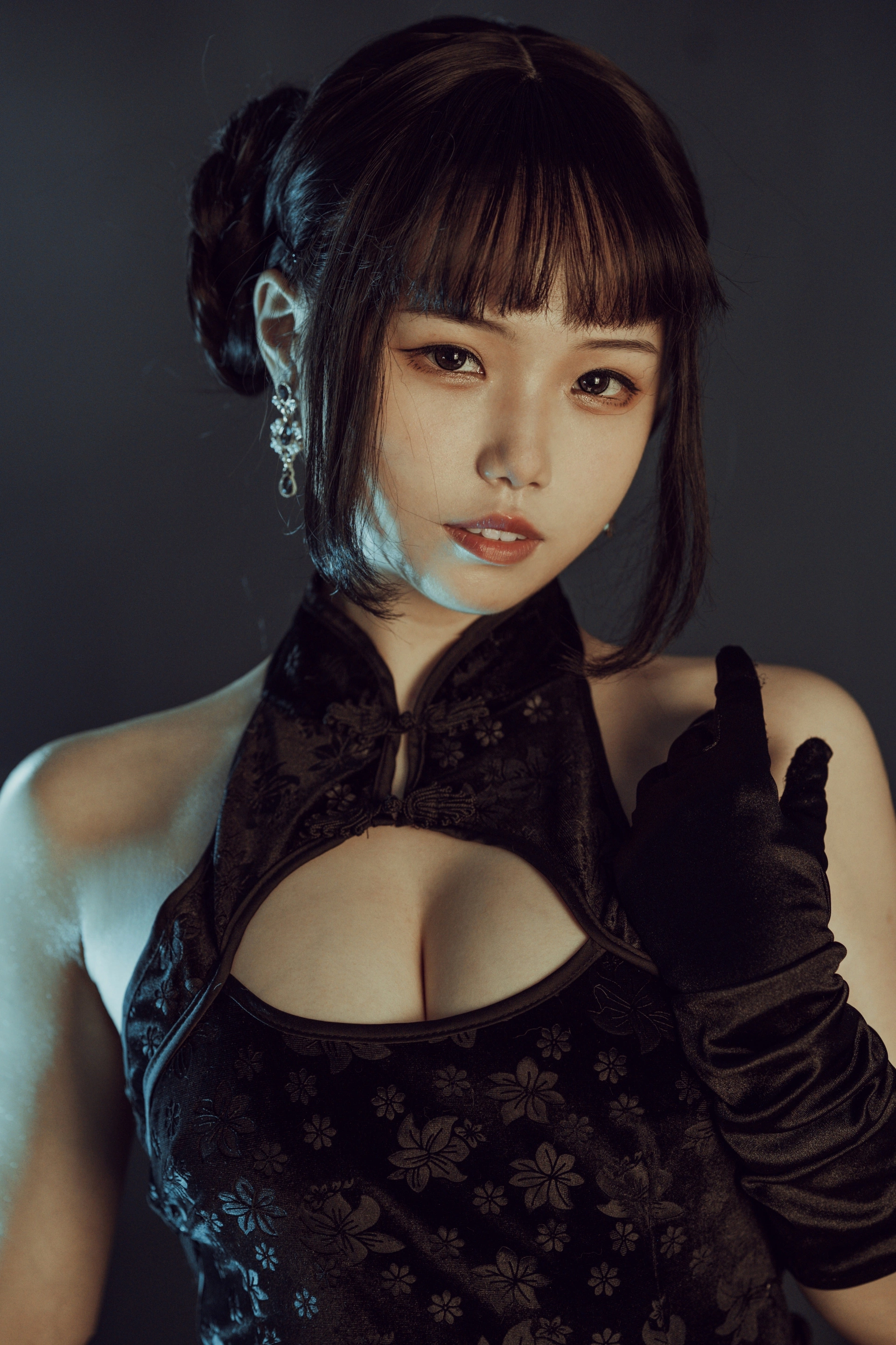 七月喵子 - NO.14 黑旗袍 2